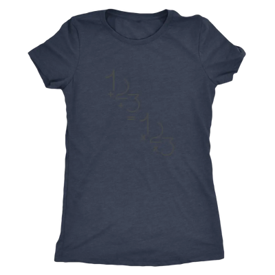 1+2+3=1x2x3 - Addition is equal to multiplicaiton - Math - Triblend T-Shirt Next Level Womens Triblend / Vintage Navy / S ...