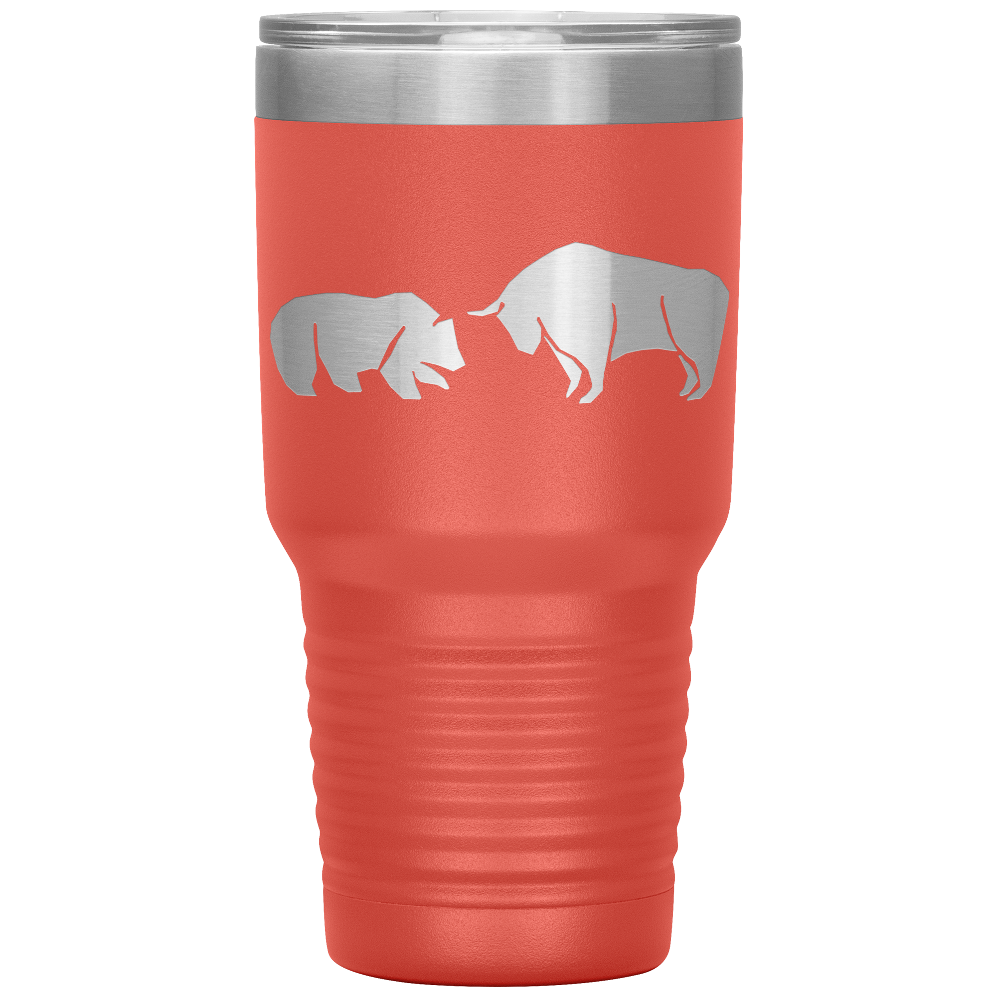 Bull_vs_bear_stainless_steel_vacuum_insu_30oz_Tumbler_Coral_Mockup.png