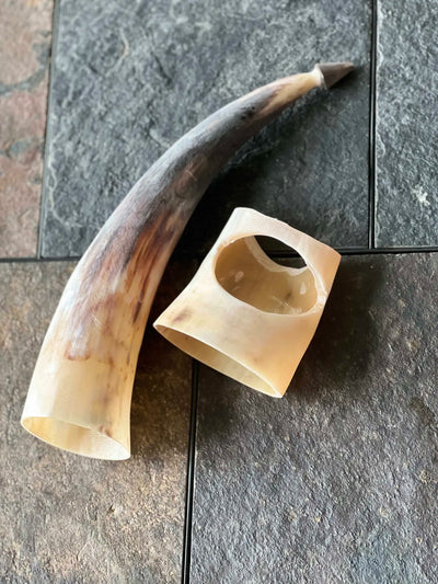 African Horn Traditional Beer Cup  Bar Tools | Buy from Asteria One