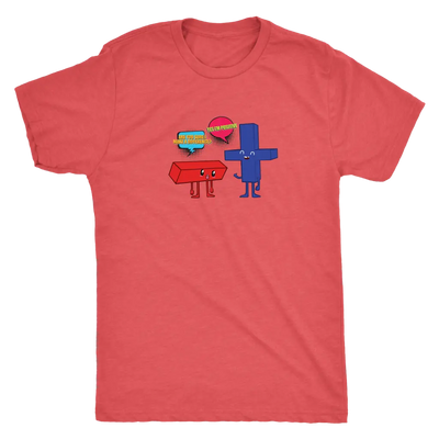 Are you sure I make a difference - Yes I am positive - Math - Triblend T-Shirt Next Level Mens Triblend / Vintage Red / S ...