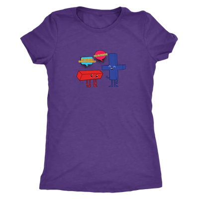 Are you sure I make a difference - Yes I am positive - Math - Triblend T-Shirt Next Level Womens Triblend / Purple Rush / ...