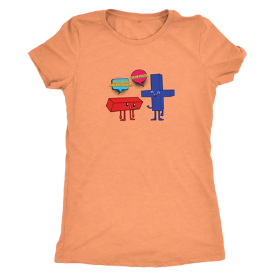 Are you sure I make a difference - Yes I am positive - Math - Triblend T-Shirt Next Level Womens Triblend / Vintage Light ...