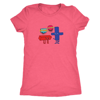 Are you sure I make a difference - Yes I am positive - Math - Triblend T-Shirt Next Level Womens Triblend / Vintage Light ...