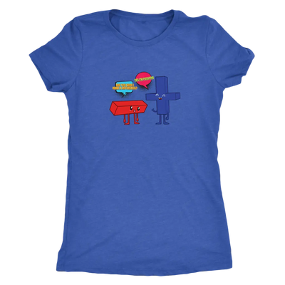 Are you sure I make a difference - Yes I am positive - Math - Triblend T-Shirt Next Level Womens Triblend / Vintage Royal ...