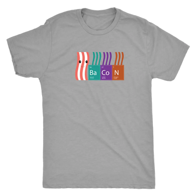 Bacon periodic table - Triblend T-Shirt Next Level Mens Triblend / Premium Heather / S T-shirt | Buy from Asteria One