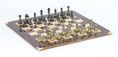 Brass Staunton 1880 Chess Set with Master Board & Napoli Storage Box  Board Games | Buy from Asteria One