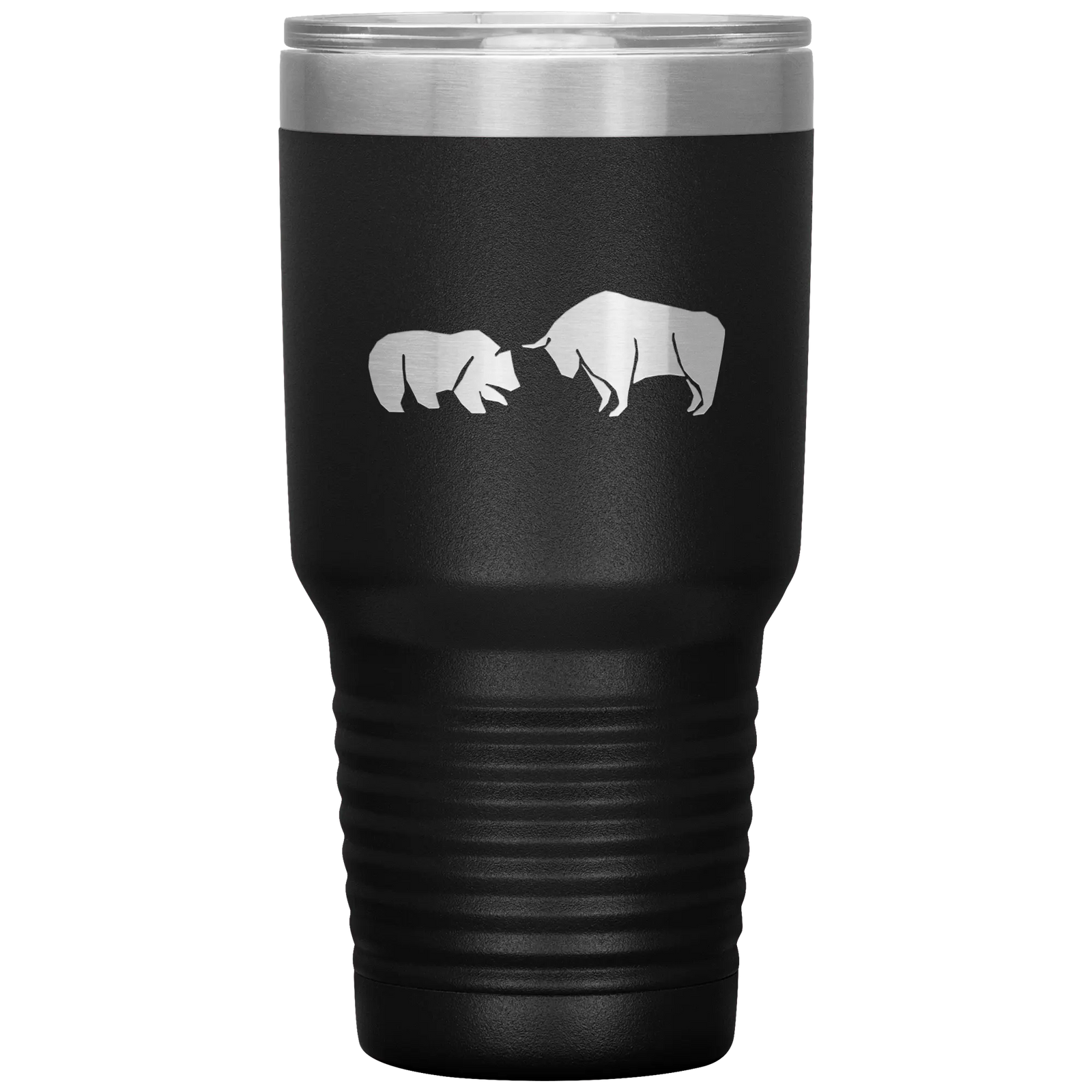 Bull vs bear stainless steel vacuum insulated hot and cold beverage container Black Tumblers | Buy from Asteria One