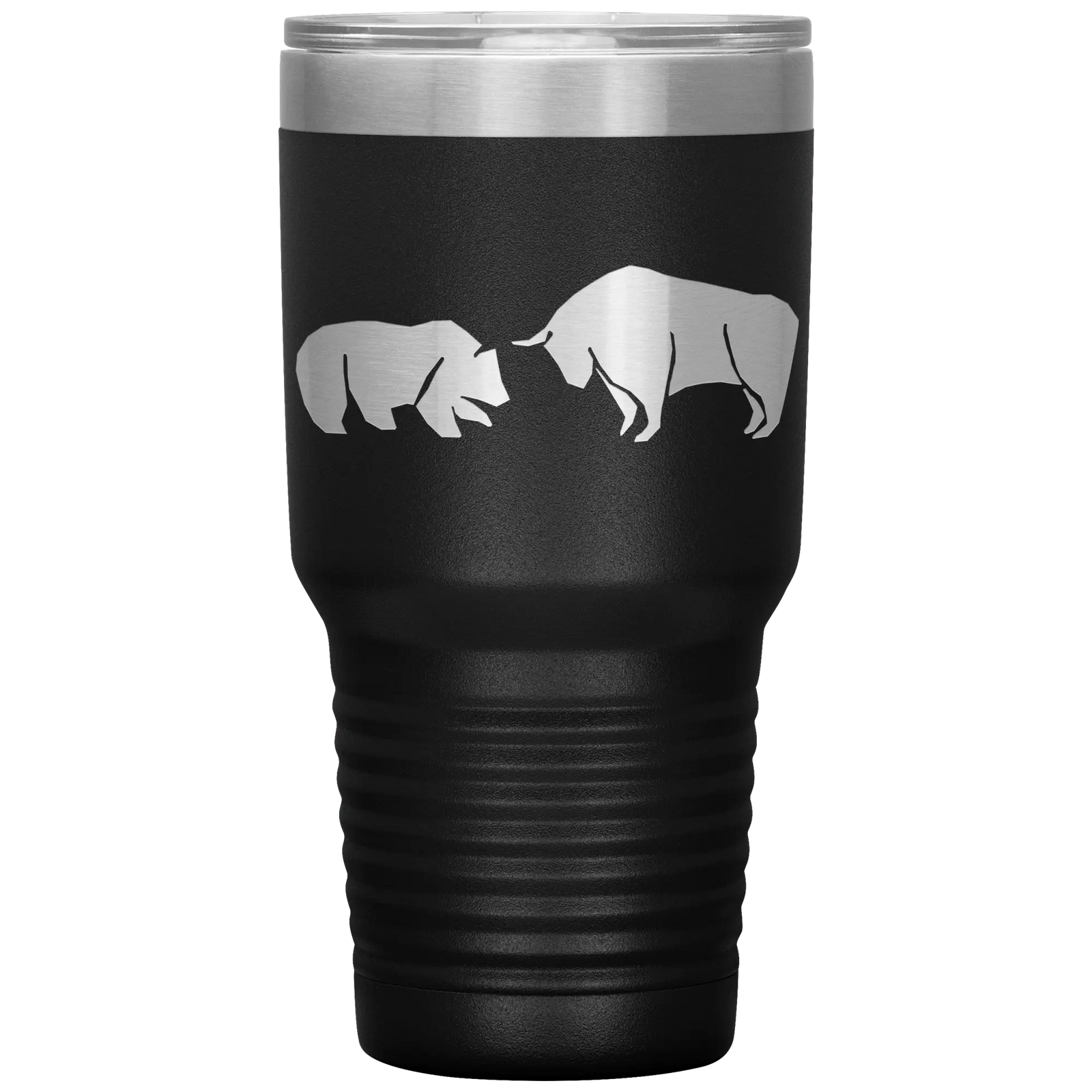 Bull vs bear stainless steel vacuum insulated hot and cold beverage container Black Tumblers | Buy from Asteria One