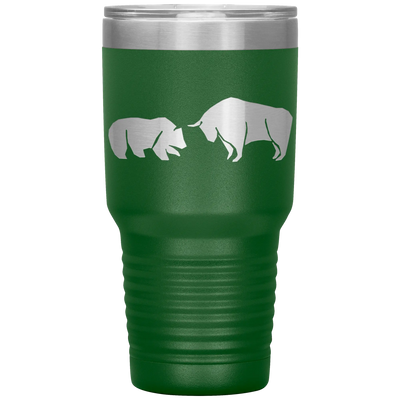 Bull vs bear stainless steel vacuum insulated hot and cold beverage container Green Tumblers | Buy from Asteria One