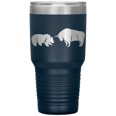 Bull vs bear stainless steel vacuum insulated hot and cold beverage container Navy Tumblers | Buy from Asteria One