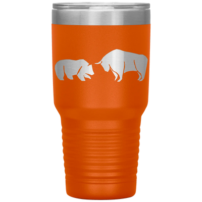 Bull vs bear stainless steel vacuum insulated hot and cold beverage container Orange Tumblers | Buy from Asteria One