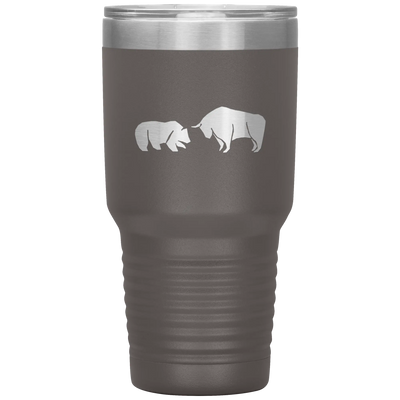 Bull vs bear stainless steel vacuum insulated hot and cold beverage container Pewter Tumblers | Buy from Asteria One