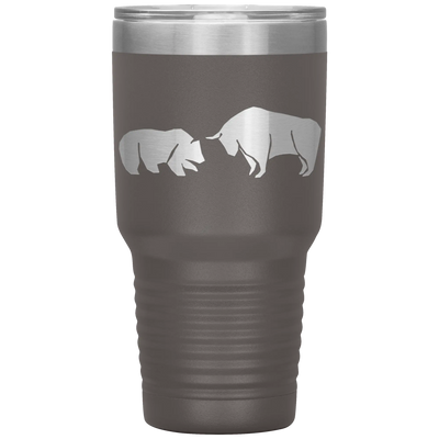 Bull vs bear stainless steel vacuum insulated hot and cold beverage container Pewter Tumblers | Buy from Asteria One
