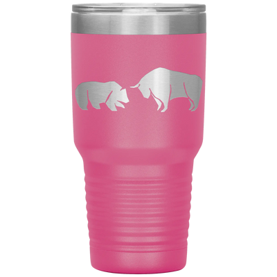 Bull vs bear stainless steel vacuum insulated hot and cold beverage container Pink Tumblers | Buy from Asteria One
