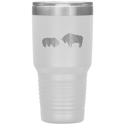 Bull vs bear stainless steel vacuum insulated hot and cold beverage container White Tumblers | Buy from Asteria One