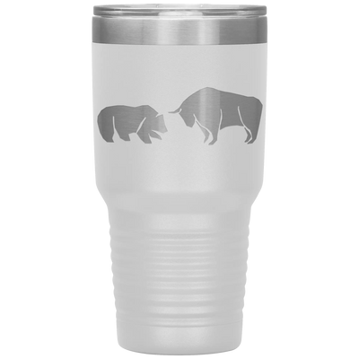 Bull vs bear stainless steel vacuum insulated hot and cold beverage container White Tumblers | Buy from Asteria One