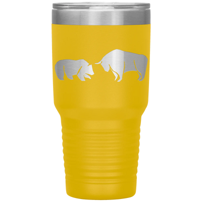 Bull vs bear stainless steel vacuum insulated hot and cold beverage container Yellow Tumblers | Buy from Asteria One