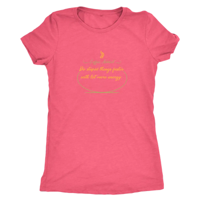 Coffee addict! Do stupid things faster with lot more energy - Triblend T-Shirt Next Level Womens Triblend / Vintage Light ...