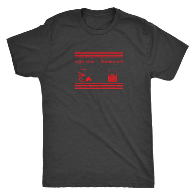 Coffee black, Bourbon Neat Triblend T-Shirt Next Level Mens Triblend / Vintage Black / S T-shirt | Buy from Asteria One