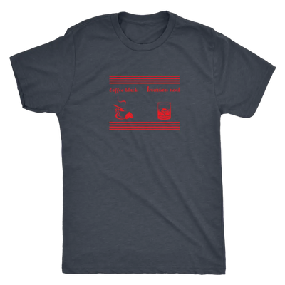 Coffee black, Bourbon Neat Triblend T-Shirt Next Level Mens Triblend / Vintage Navy / S T-shirt | Buy from Asteria One