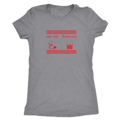 Coffee black, Bourbon Neat Triblend T-Shirt Next Level Womens Triblend / Heather Grey / S T-shirt | Buy from Asteria One