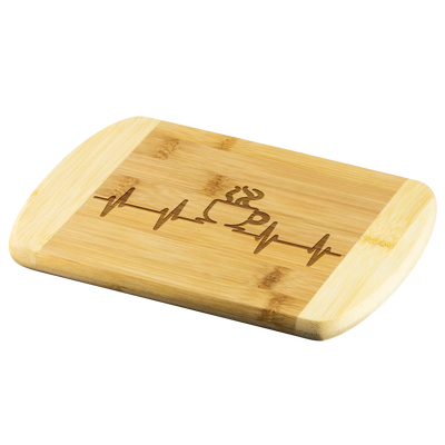 Coffee is the life line - Round Edge Wood Cutting Board  Wood Cutting Boards | Buy from Asteria One