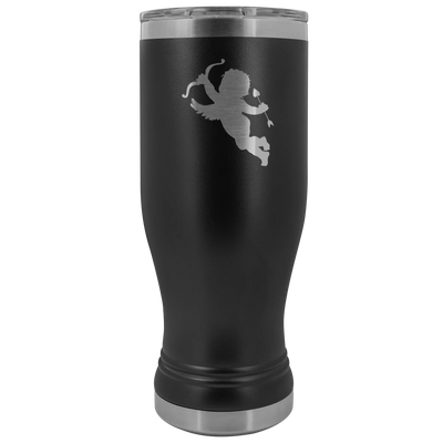 Cupid stainless steel vacuum insulated BPA and Lead Free coffee Tumbler with clear lid Black Tumblers | Buy from Asteria One