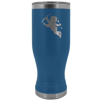 Cupid stainless steel vacuum insulated BPA and Lead Free coffee Tumbler with clear lid Blue Tumblers | Buy from Asteria One