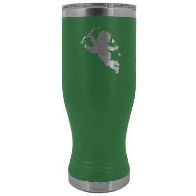 Cupid stainless steel vacuum insulated BPA and Lead Free coffee Tumbler with clear lid Green Tumblers | Buy from Asteria One