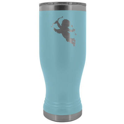 Cupid stainless steel vacuum insulated BPA and Lead Free coffee Tumbler with clear lid Light Blue Tumblers | Buy from Aste...