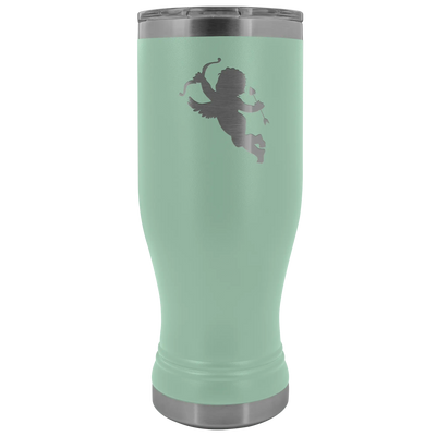 Cupid stainless steel vacuum insulated BPA and Lead Free coffee Tumbler with clear lid Teal Tumblers | Buy from Asteria One