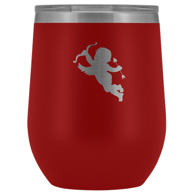 Cupid stainless steel vacuum insulated Stemless Wine Tumbler with clear lid Red Wine Tumbler | Buy from Asteria One