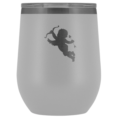 Cupid stainless steel vacuum insulated Stemless Wine Tumbler with clear lid White Wine Tumbler | Buy from Asteria One