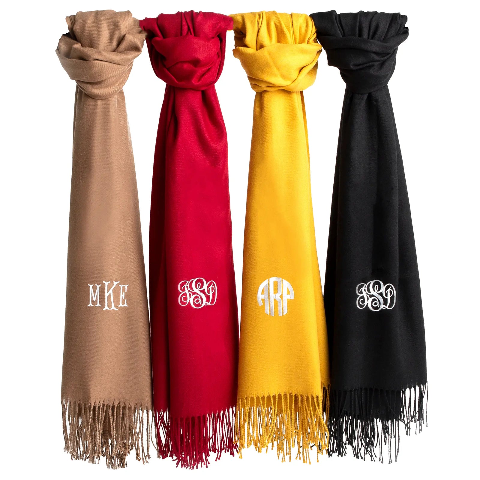 Customizeable / personalizable Monogram Adult Scarf  Monogrammed Personalized Products | Buy from Asteria One