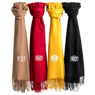 Customizeable / personalizable Monogram Adult Scarf  Monogrammed Personalized Products | Buy from Asteria One