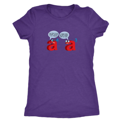 I believe there are higher powers than us - Triblend Math T-Shirt Next Level Womens Triblend / Purple Rush / S T-shirt | B...