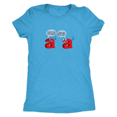 I believe there are higher powers than us - Triblend Math T-Shirt Next Level Womens Triblend / Vintage Turquoise / S T-shi...