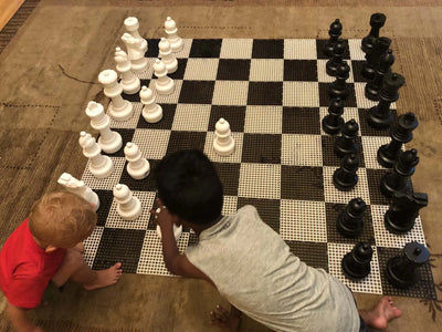 Indoor / Outdoor Garden Chess Set with Plastic Chess Mat  Games | Buy from Asteria One