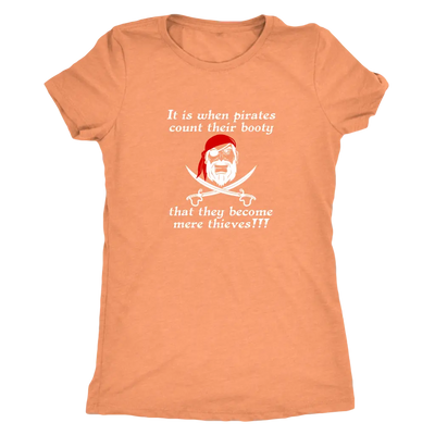 It is when pirates count their booty they become mere thieves - Pirates Triblend T-Shirt Next Level Womens Triblend / Vint...