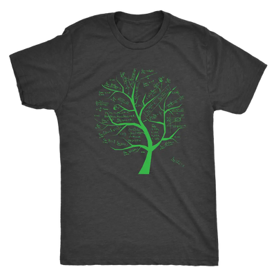 Math formulae tree - Triblend T-Shirt Next Level Mens Triblend / Vintage Black / S T-shirt | Buy from Asteria One