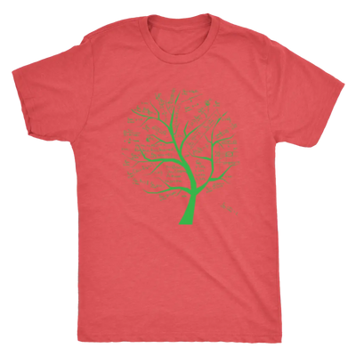 Math formulae tree - Triblend T-Shirt Next Level Mens Triblend / Vintage Red / S T-shirt | Buy from Asteria One