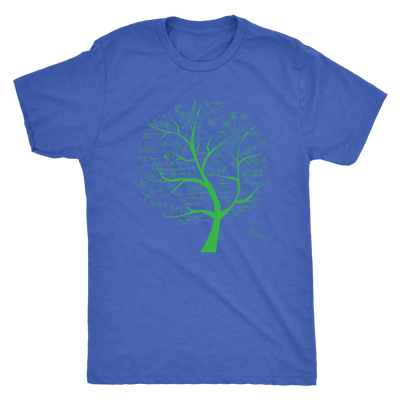 Math formulae tree - Triblend T-Shirt Next Level Mens Triblend / Vintage Royal / S T-shirt | Buy from Asteria One