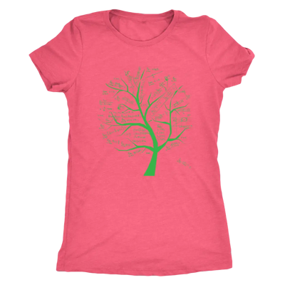 Math formulae tree - Triblend T-Shirt Next Level Womens Triblend / Vintage Light Pink / S T-shirt | Buy from Asteria One