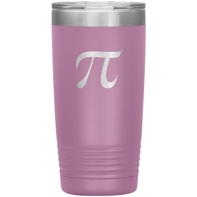 Math Pi - 𝜋 - 20oz Straight Vacuum Tumbler Light Purple Tumblers | Buy from Asteria One