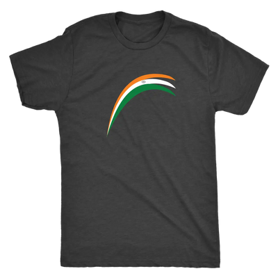Modern Indian flag strokes - Triblend T-Shirt Next Level Mens Triblend / Vintage Black / S T-shirt | Buy from Asteria One