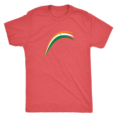 Modern Indian flag strokes - Triblend T-Shirt Next Level Mens Triblend / Vintage Red / S T-shirt | Buy from Asteria One