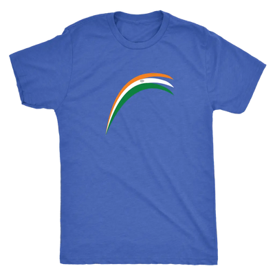 Modern Indian flag strokes - Triblend T-Shirt Next Level Mens Triblend / Vintage Royal / S T-shirt | Buy from Asteria One