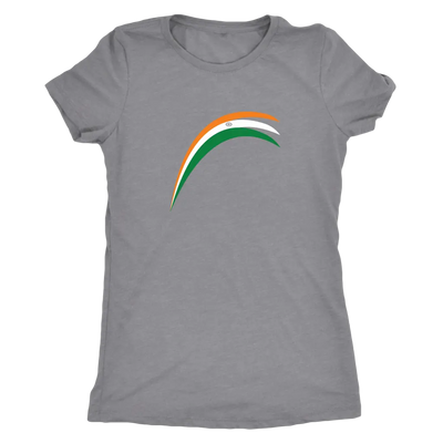 Modern Indian flag strokes - Triblend T-Shirt Next Level Womens Triblend / Heather Grey / S T-shirt | Buy from Asteria One