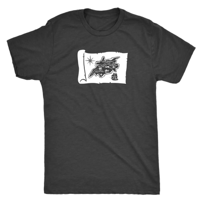 Pirates treasure map - Pirates Triblend T-Shirt Next Level Mens Triblend / Vintage Black / S T-shirt | Buy from Asteria One