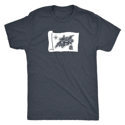 Pirates treasure map - Pirates Triblend T-Shirt Next Level Mens Triblend / Vintage Navy / S T-shirt | Buy from Asteria One